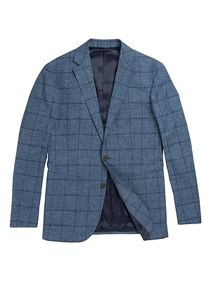 Lake Roxburgh Check Cotton-Blend Two-Button Suit Jacket