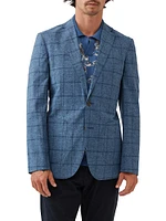 Lake Roxburgh Check Cotton-Blend Two-Button Suit Jacket