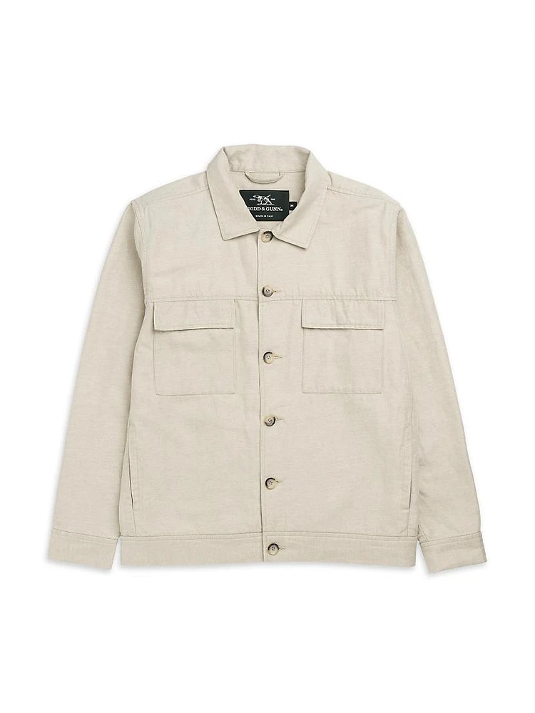 Sawnson Cotton & Linen-Blend Jacket