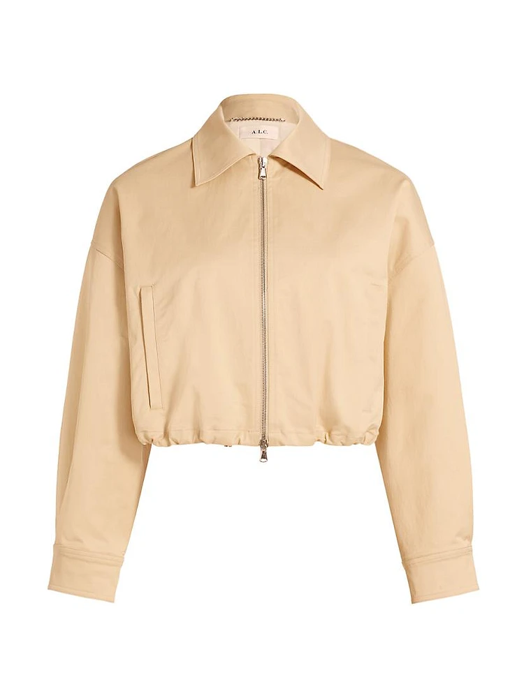 Harry Cropped Bomber Jacket