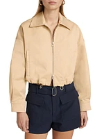 Harry Cropped Bomber Jacket