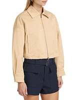 Harry Cropped Bomber Jacket