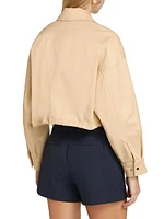 Harry Cropped Bomber Jacket