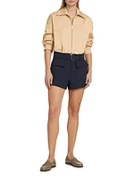 Harry Cropped Bomber Jacket