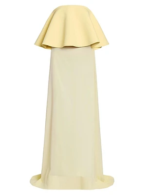 Vela Peplum Column Gown