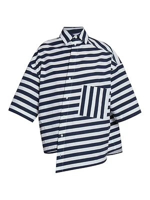 Pablo Stripe Cotton Boxy Shirt