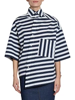 Pablo Stripe Cotton Boxy Shirt