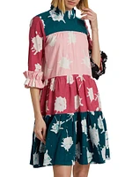 Timi Colorblock Printed Dress