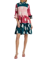 Timi Colorblock Printed Dress