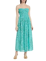 Claire Printed Bandeau Maxi Dress