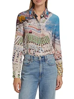 Willa Printed Silk Shirt