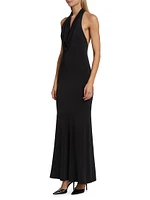 Dani Cowlneck Halter Maxi Dress