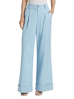 Tomasa Cuffed Wide-Leg Pants