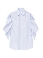 Striped Cotton Poplin Oversized Shirt