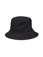 Check Nylon Blend Bucket Hat