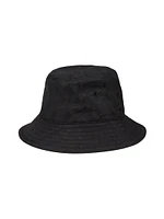 Check Nylon Blend Bucket Hat