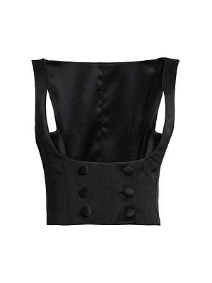 Silk Underbust Corset Top