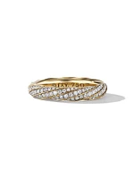 Cable Edge Band Ring in 18K Yellow Gold