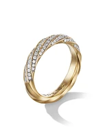 Cable Edge Band Ring 18K Yellow Gold