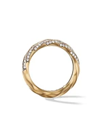 Cable Edge Band Ring 18K Yellow Gold