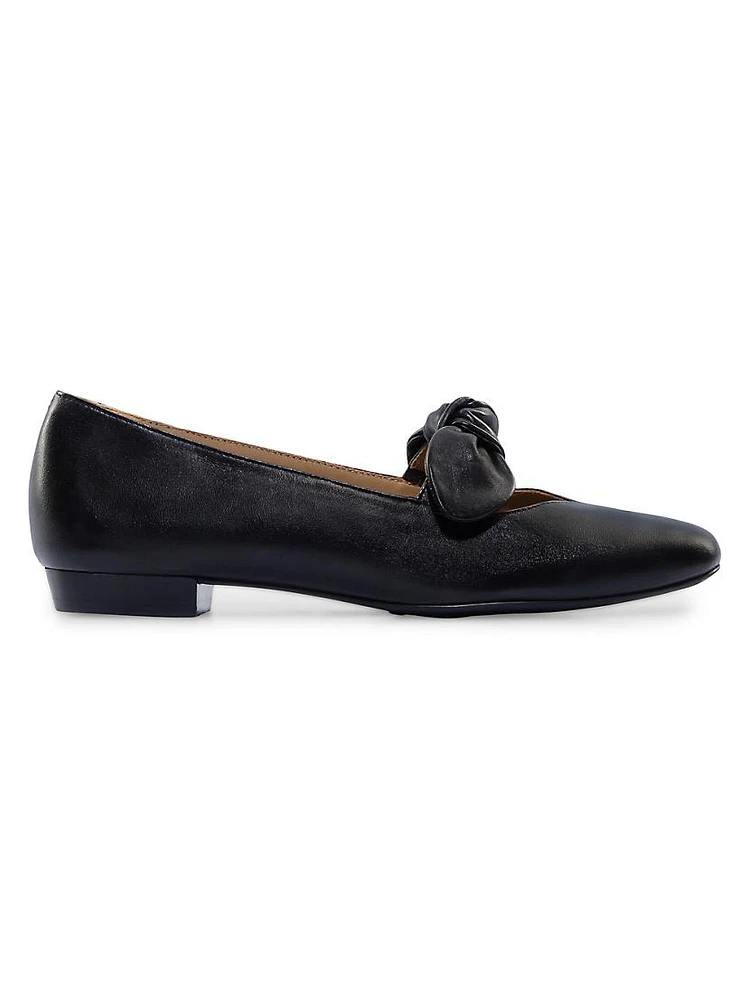 Emersyn Leather Bow Flats