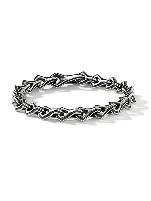 Armory Chain Link Bracelet in Sterling Silver, 9.7MM