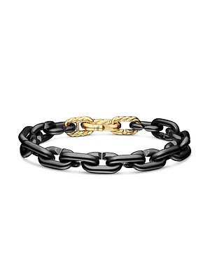 Chain Links Bracelet Black Titanium