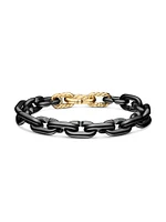 Chain Links Bracelet Black Titanium