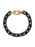 Chain Links Bracelet Black Titanium