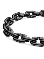 Chain Links Bracelet Black Titanium