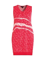 Abstract Knit Shift Dress