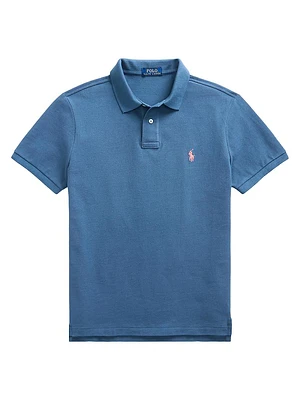 Basic Mesh Polo Shirt