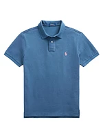 Basic Mesh Polo Shirt