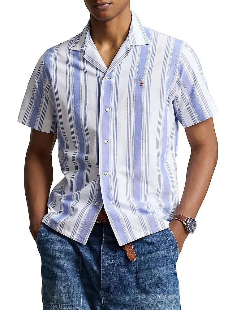 Artisan Mesh Button-Front Shirt