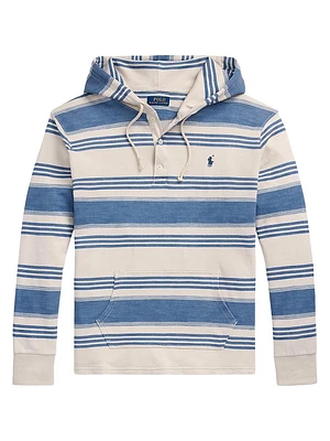 Spa Terry Striped Hoodie