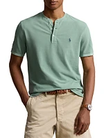 Knit Short-Sleeve Henley