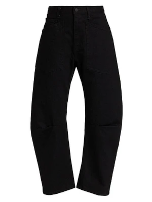 Shon Mid-Rise Crop Jeans