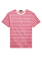 Striped Jersey Crewneck T-Shirt