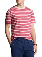 Striped Jersey Crewneck T-Shirt