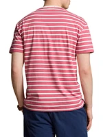 Striped Jersey Crewneck T-Shirt