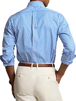 Striped Cotton Button-Down Shirt