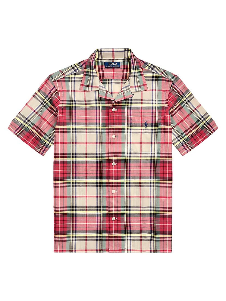 Madras Short-Sleeve Sport Shirt