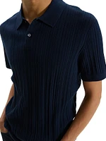 Damian Tactile Cotton Polo Shirt