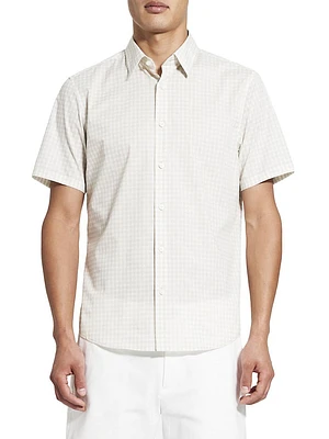 Irving Painted Check Button-Front Shirt