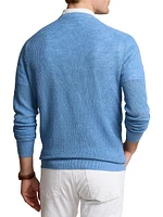 Linen Knit Crewneck Sweater