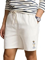 Polo Bear Embroidered Jersey Shorts