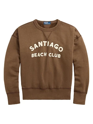 Santiago Beach Club Cotton-Blend Sweatshirt