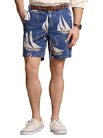 Printed Rustic Twill Shorts