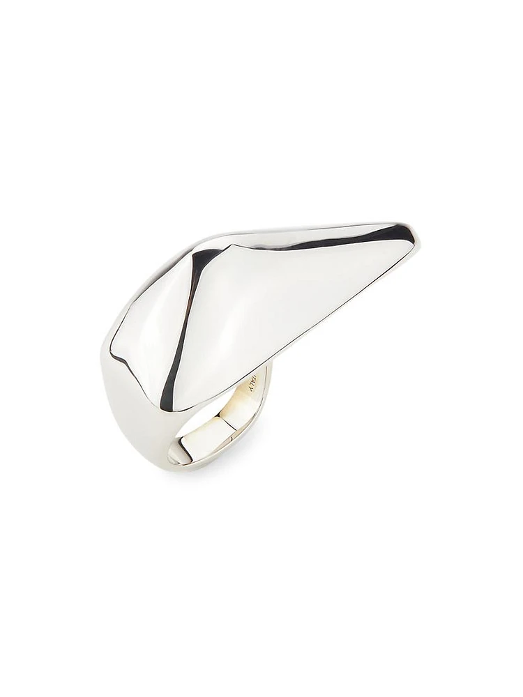 Silvertone Claw Ring