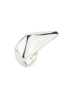 Silvertone Claw Ring